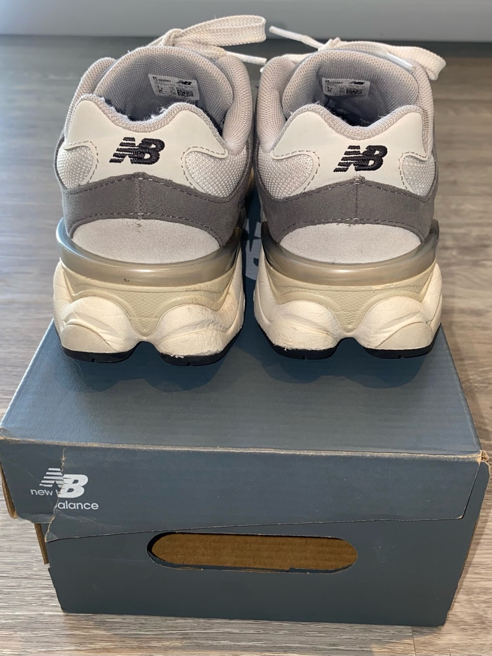 New Balance Kids Grey Athletic Sneakers - Picture 7 of 10